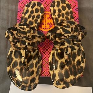 Tory Burch Leopard Print Sandals